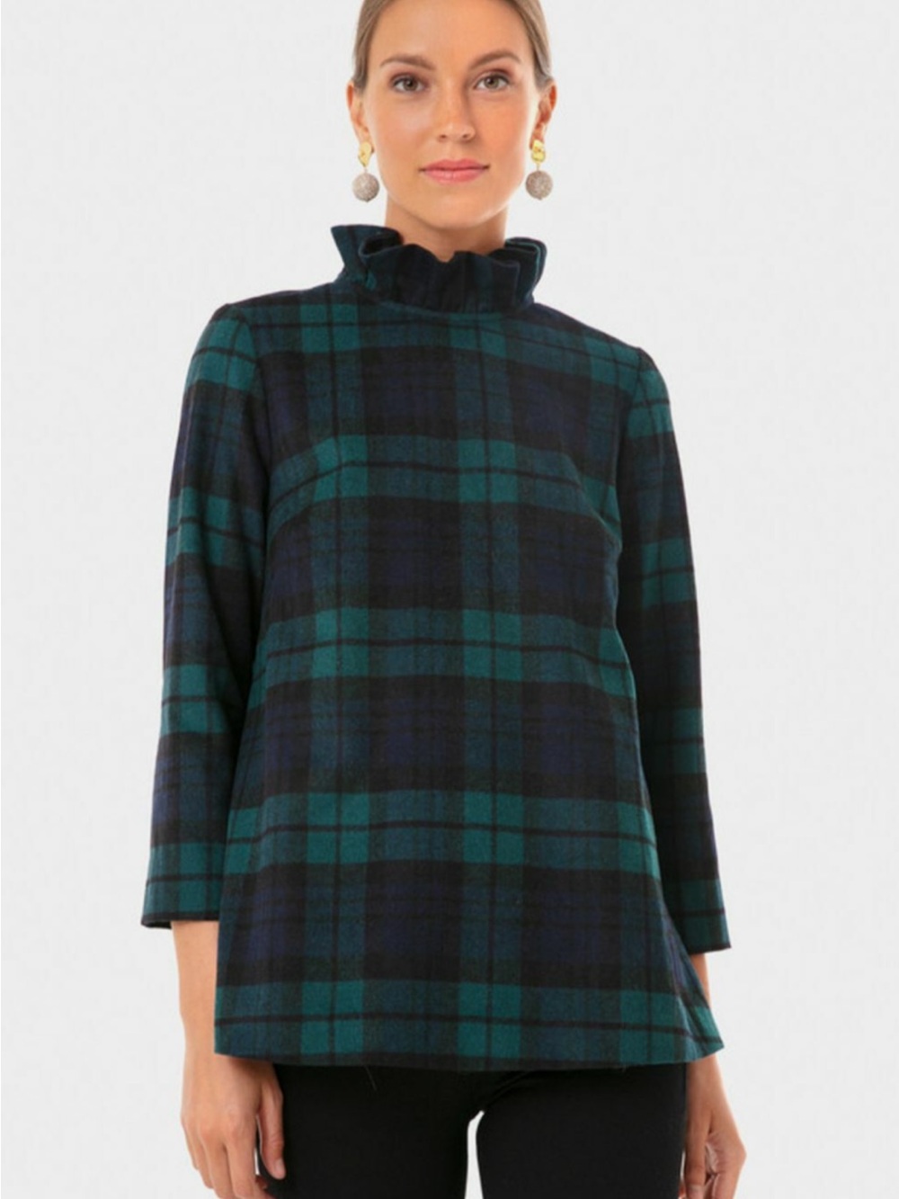 Tuckernuck Blackwatch Plaid Faye Blouse